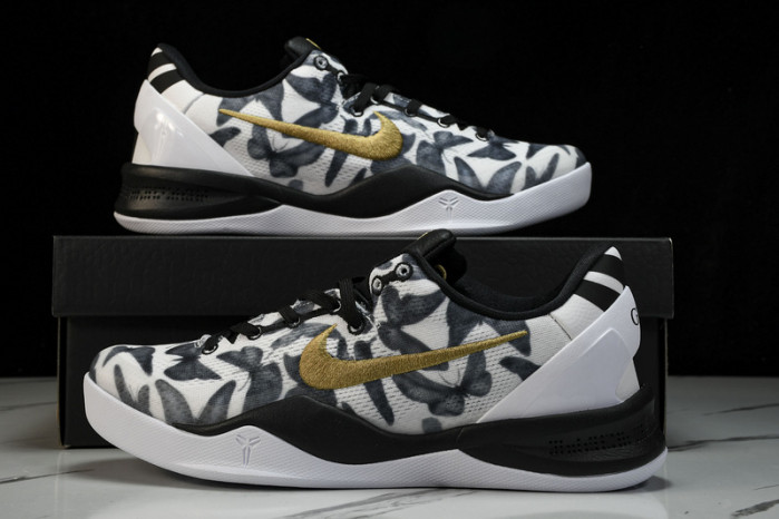 nike kobe 8 protro white metallic gold fv6325-100