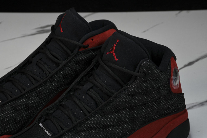 air jordan 13 retro“bred” black/ red mens 414571-004