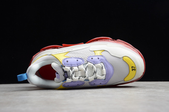 bl triple s trainers clear sole white yellof 541624 w09oh 1000