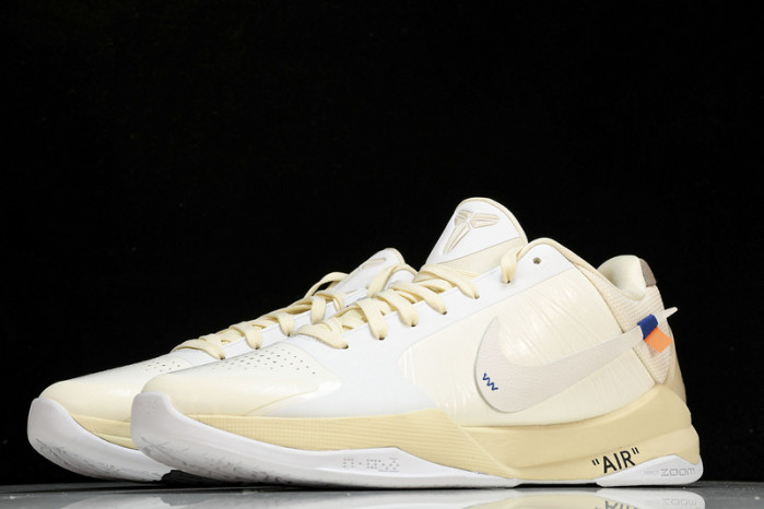 nike kobe 5 protro undefeated rice white db4796-101