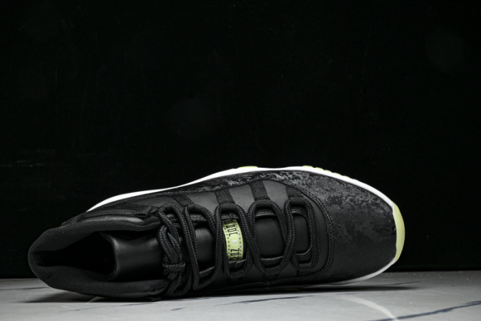 Jordan 11 Retro Black Barely Volt - IB1378-001