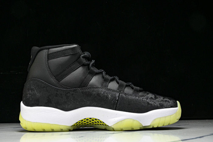 Jordan 11 Retro Black Barely Volt - IB1378-001