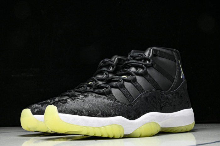 Jordan 11 Retro Black Barely Volt - IB1378-001