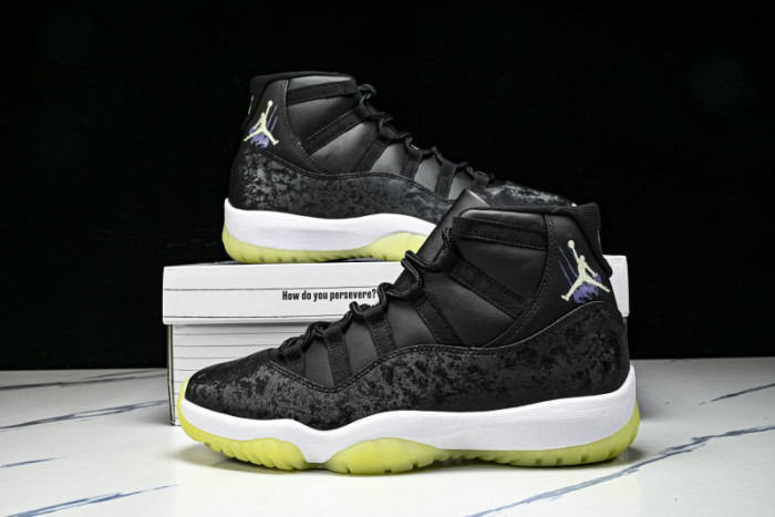 Jordan 11 Retro Black Barely Volt - IB1378-001