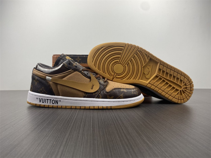 l w x of x air jordan 1 customs aq0818-201