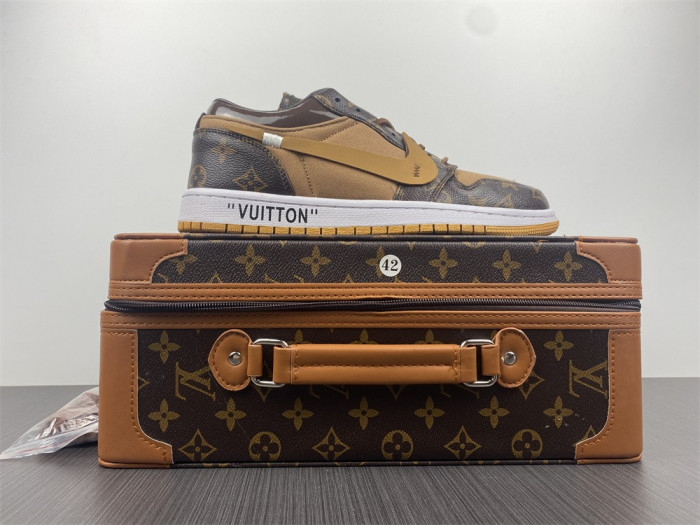l w x of x air jordan 1 customs aq0818-201