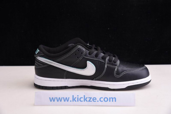 nike sb dunk lof diamond supply co black diamond bv1310-001