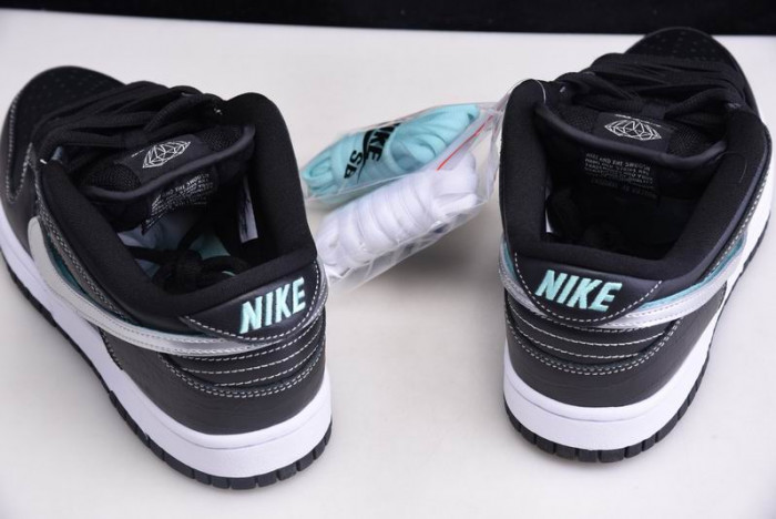 nike sb dunk lof diamond supply co black diamond bv1310-001