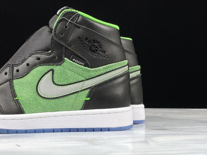 jordan 1 retro high zoom black green - ck6637-002