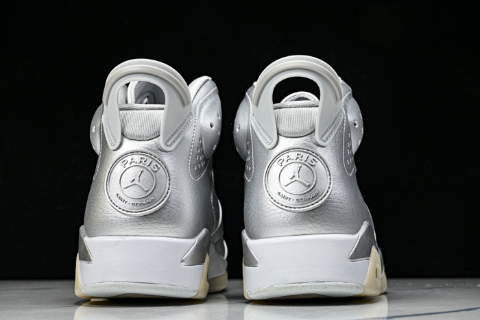 Jordan 6 Retro PSG Paris Saint-Germain Silver -IQ5135-001