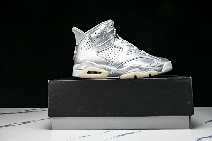 Jordan 6 Retro PSG Paris Saint-Germain Silver -IQ5135-001