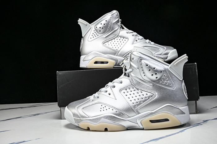 Jordan 6 Retro PSG Paris Saint-Germain Silver -IQ5135-001