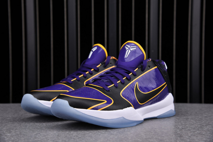 kobe 5 protro lakers court purple/black-university gold cd4991-500