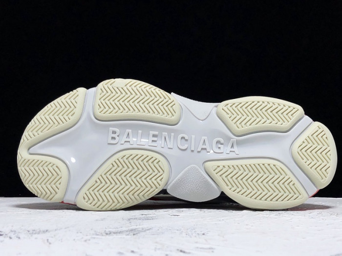 bl triple s trainers clear sole grey glof white 541624 w09oh 1009