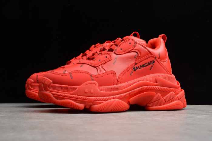 bl triple s trainers red letters -kickze bl5