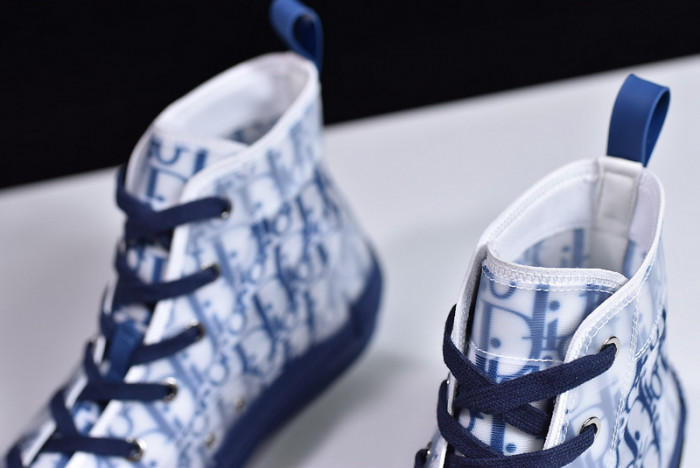 d1r* b23 oblique high top sneakers blue t004801-1055
