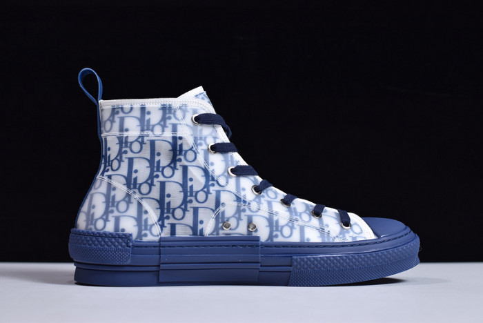 d1r* b23 oblique high top sneakers blue t004801-1055