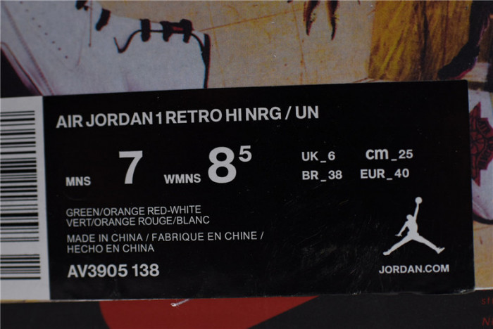 solefly air jordan 1 high og miami art basel av3905-138