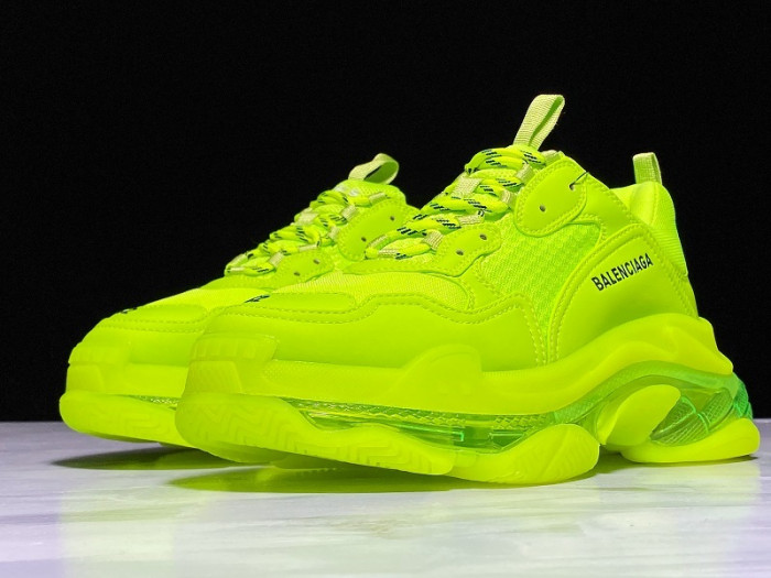 bl triple s trainers clear sole fllo yellof 541624 w09o1 9002