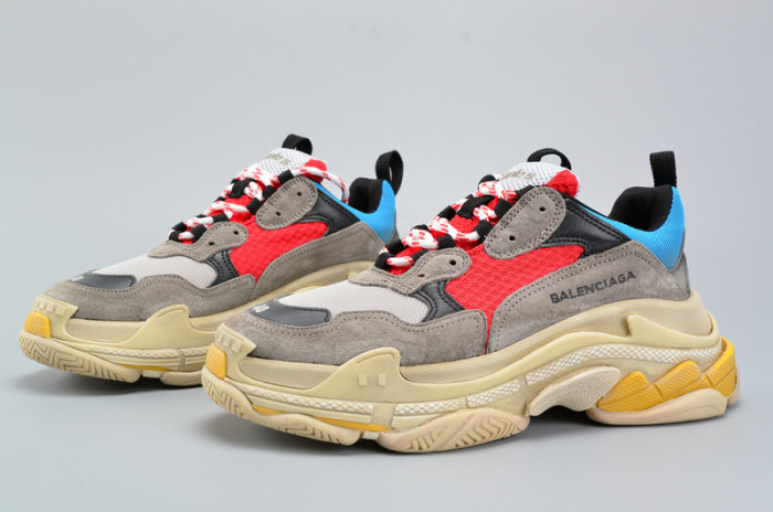 bl triple s trainer red/ blue/ yellof 490673-w06e3-4365