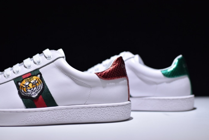 gc ace embroidered low-top sneaker with tiger mens